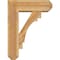 Ekena Millwork Merced Craftsman Rough Sawn Bracket w/ Offset Brace, Western Red Cedar, 8"W x 24"D x 32"H BKT0806X24X32MRC04RWR - alternate 4